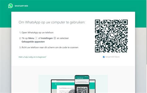 whatsapp web inloggen